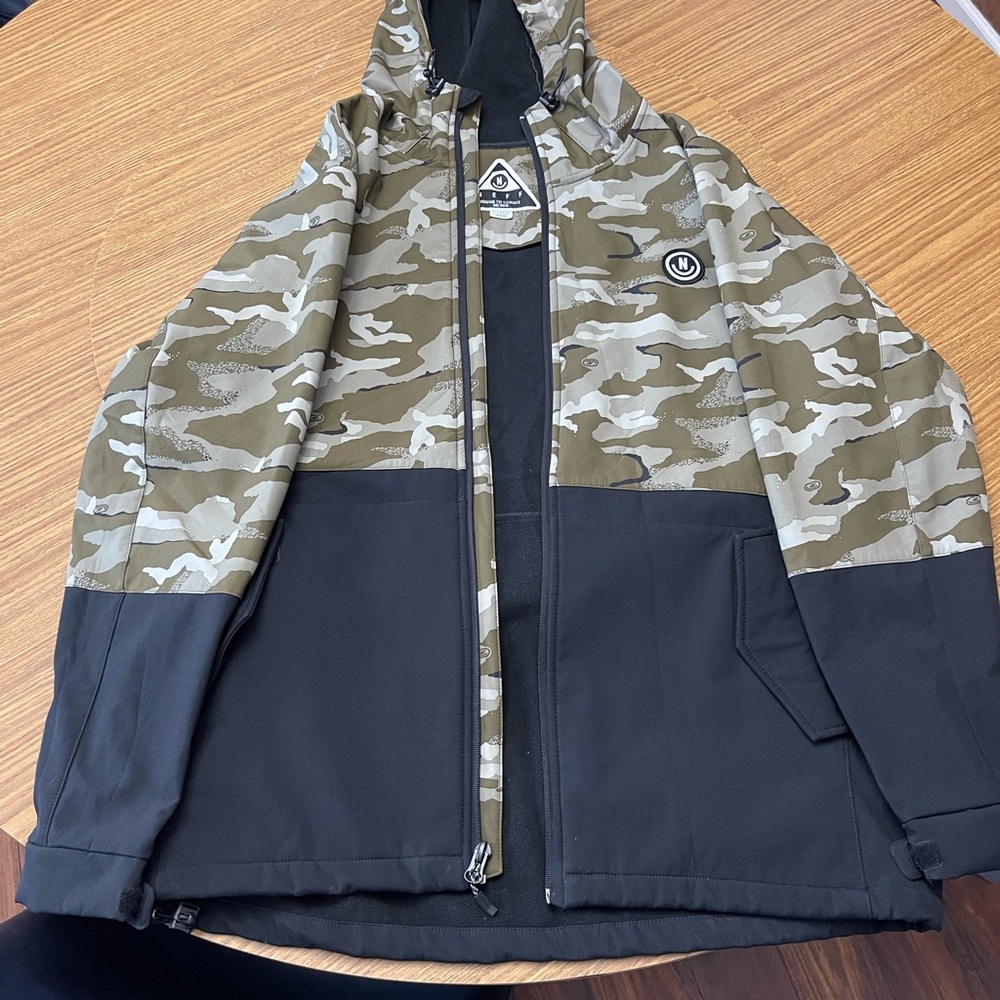 Neff Camouflage and Black Jacket